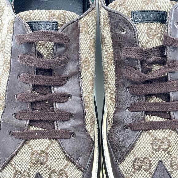 Gucci Coda Guccissima sneakers red green web - Picture 6 of 13